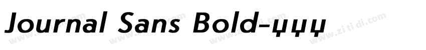 Journal Sans Bold字体转换 Journal Sans Bold字体转换